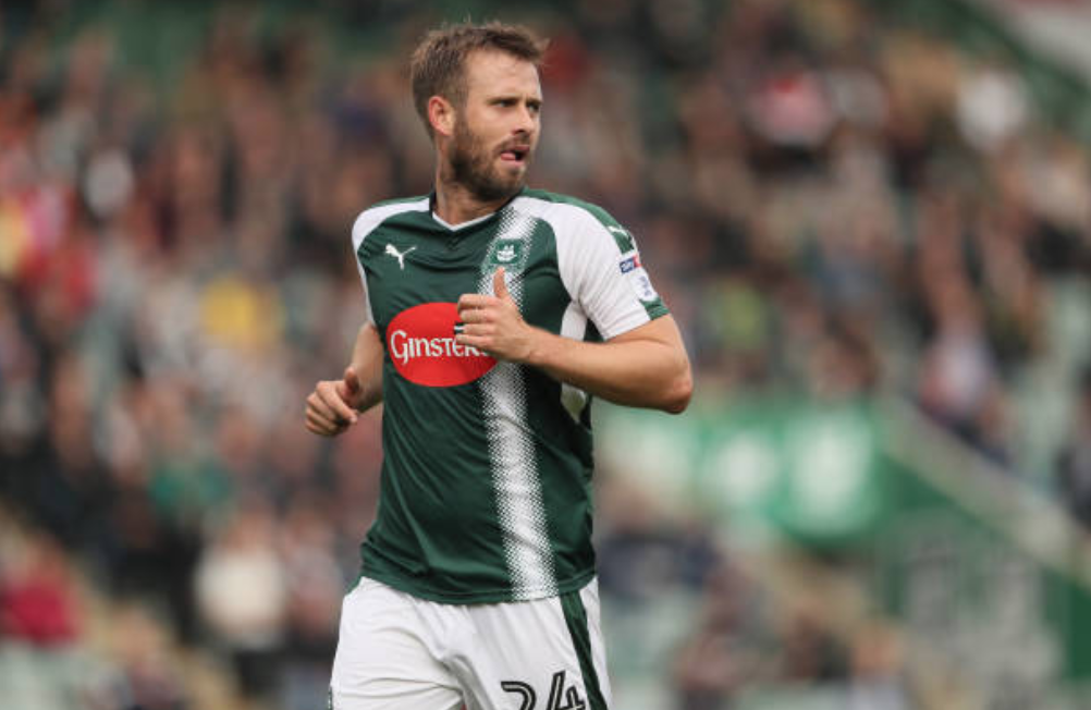 An image of David Fox in the 2017/18 Plymouth Argyle home kit